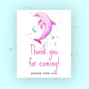 Poster Baby shower marin - Merci d'être venu