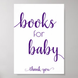 Poster Baby shower Mauve | Dusty Rose Pink Livres pour bé