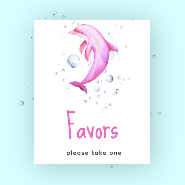 Poster Baby shower nautique - faveurs, s'il vous plaît pr (Créateur téléchargé)