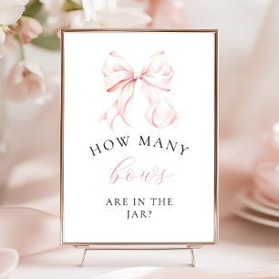 Poster Baby shower rose : nombre de lignes