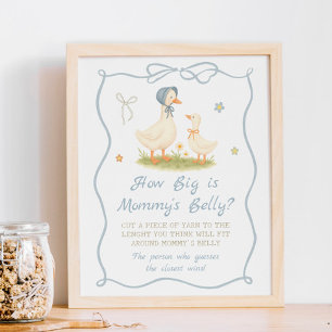 Poster Baby shower Silly Goose Quelle est la taille du ve