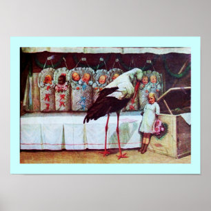 POSTER BABY SHOWER STORK 3