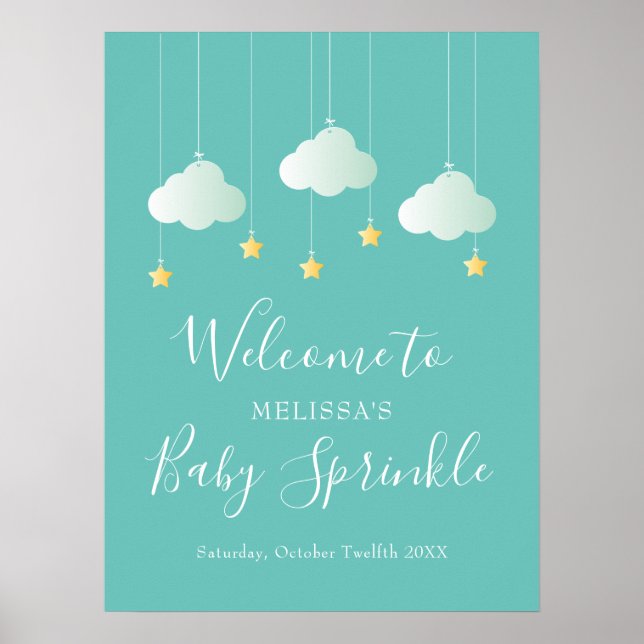 Poster Baby Shower Twinkle Sprinkle / Sprinkle de Bienven (Devant)