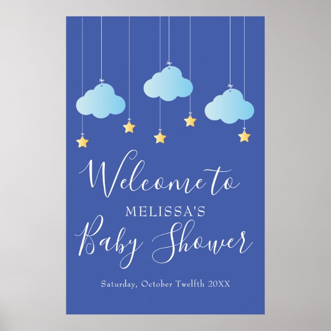 Poster Baby shower Twinkle Twinkle / Accueil Sprinkle (Devant)