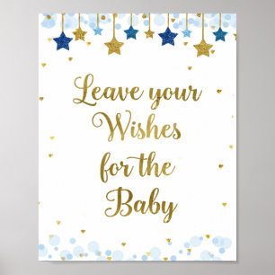 Poster Baby shower Twinkle Twinkle Wives for Baby Sign