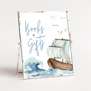 Poster Baby showers nautiques Livres et cadeaux