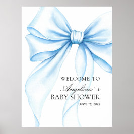 Poster Baby showerv delicate bow.