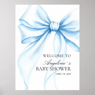 Poster Baby showerv delicate bow.