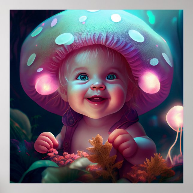 Poster baby smiling (Devant)
