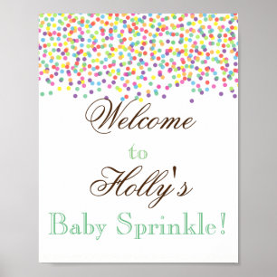 Poster Baby Sprinkle Welcome Sign