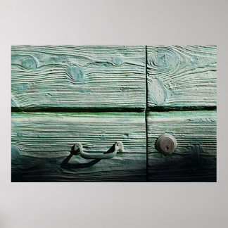 Poster Bac Brown en bois