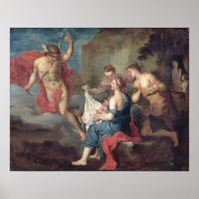 Poster Bacchus Livré aux Nymphes de Nysa (Devant)