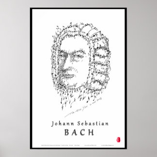 Poster Bach Face à la musique