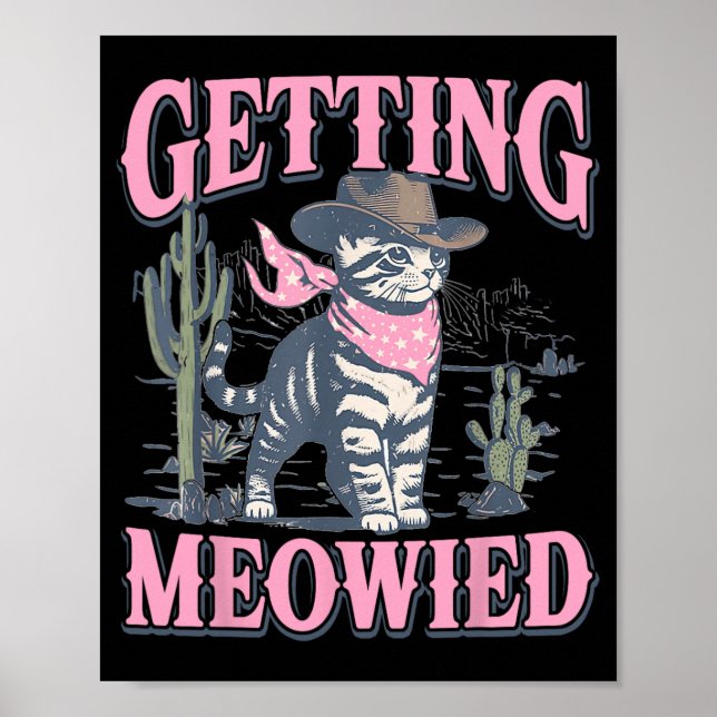 Poster Bachelorette Fête fille obtenir Meowie Chat Bri (Devant)