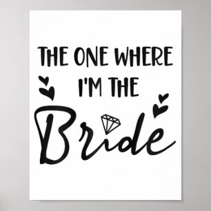 Poster Bachelorette nuptiale La fête où je suis Le Br