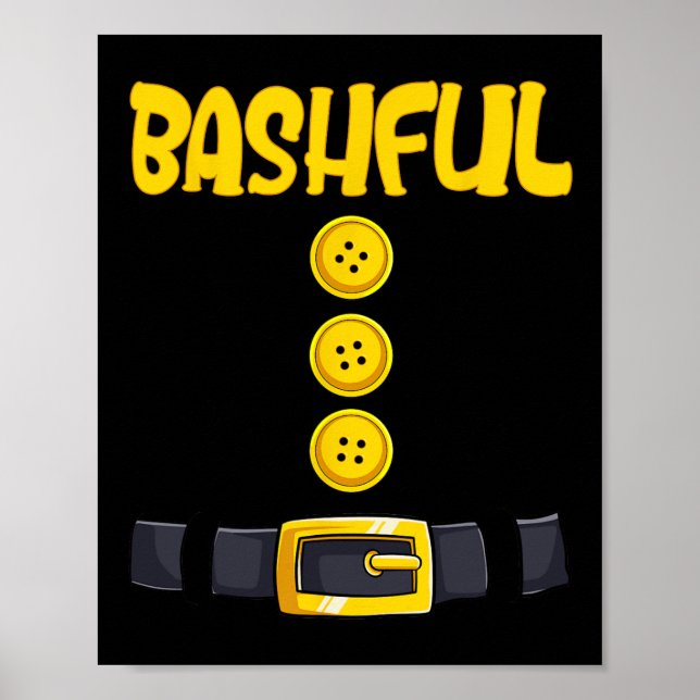 Poster Bachful Halloween nain costume de couleur correspo (Devant)