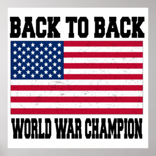 Poster Back to back world war champion