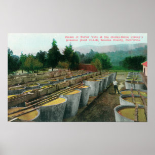 Poster Bacs de Crème de Tartre Vue à la colonie italo-sui