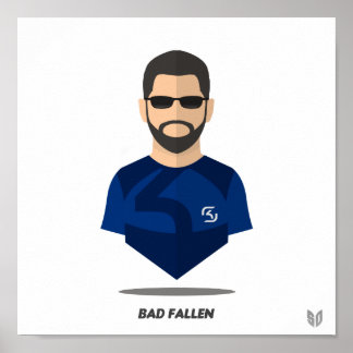 Poster Bad Fallen Minimalis
