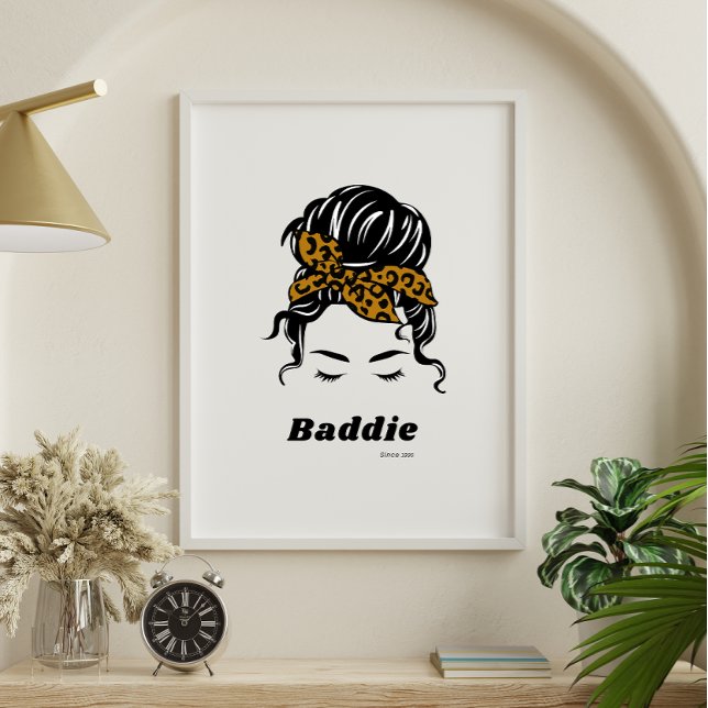 Poster Baddie personnalisable (Créateur téléchargé)
