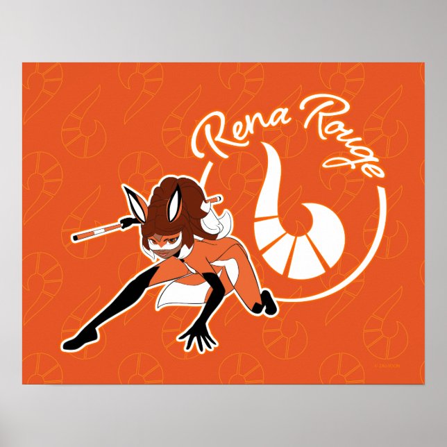 Poster Badge Rena Rouge (Devant)