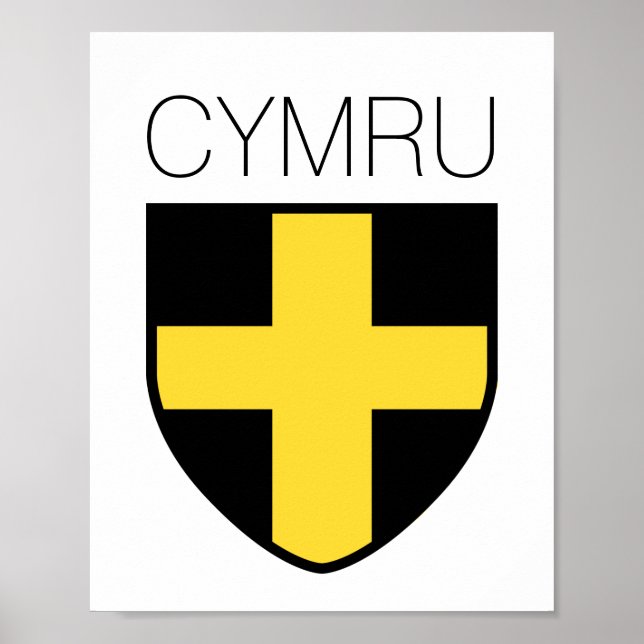 Poster Badge Saint David (Pays de Galles/ Cymru) (Devant)