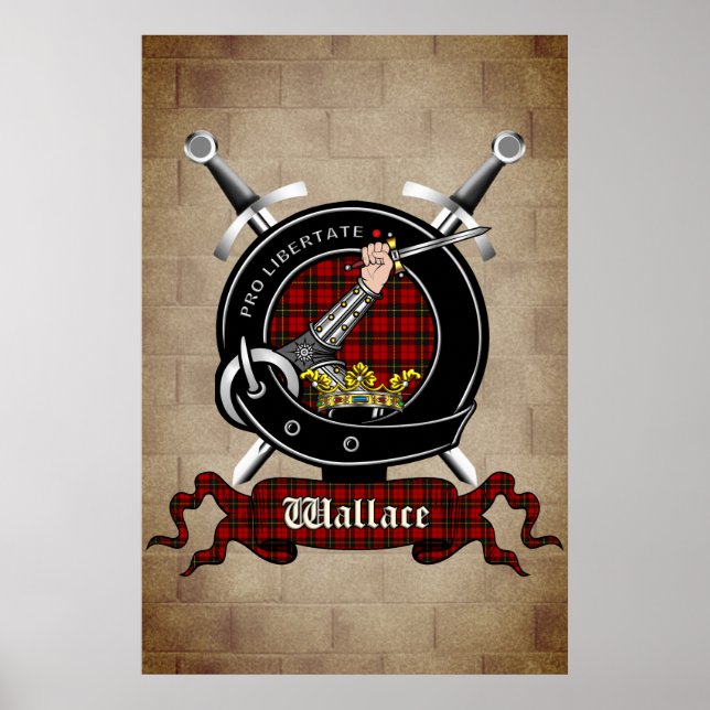 Poster Badge Wallace Clan sur l'affiche murale du château (Devant)