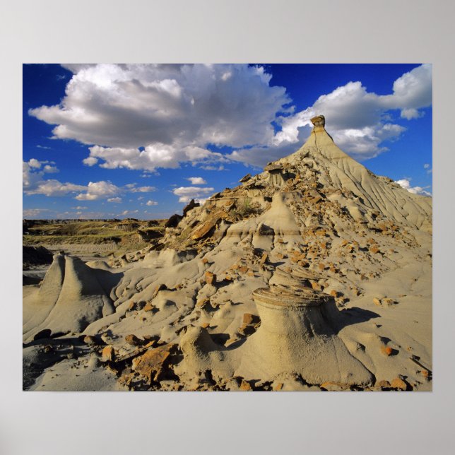 Poster Badlands au parc provincial Dinosaur en Alberta, 3 (Devant)