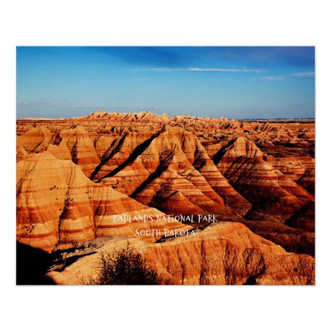 Poster Badlands National Park, Dakota du Sud (Devant)