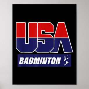 Poster Badminton 2021 États-Unis