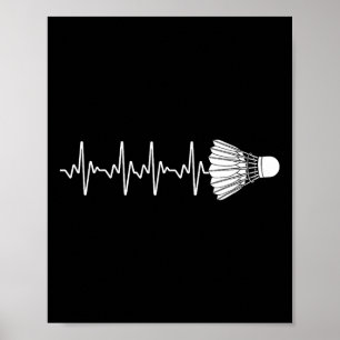 Poster Badminton Art Pour Hommes Femmes Badminton Lover B