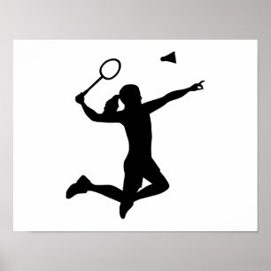 Poster Badminton fille