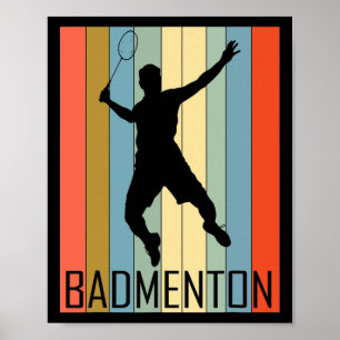 Poster Badminton - Joueur de Badminton