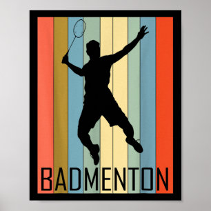 Poster Badminton - Joueuse de badminton