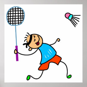 Poster Badminton Kid