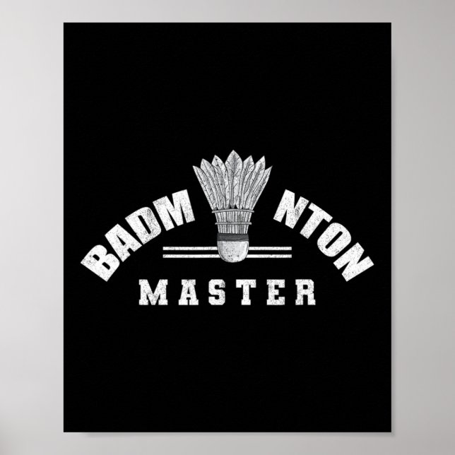 Poster Badminton Master Shuttle Birdie Badminton (Devant)