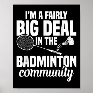 Poster Badminton Racket Shuttle A Assez Grand Badminton P