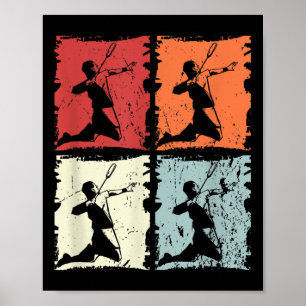 Poster Badminton Retro Badminton Player, Navette