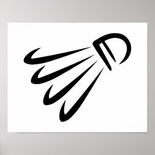Poster Badminton shuttlecock