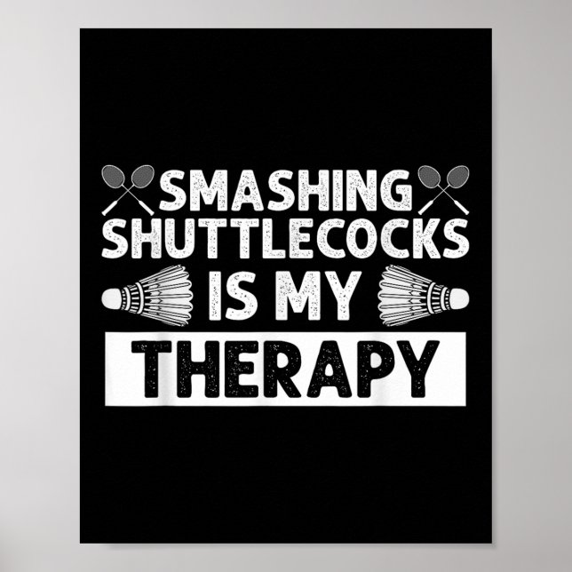 Poster Badminton Smashtles Racquet Sport (Devant)
