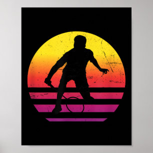 Poster Badminton Squash Mens Navette Femmes
