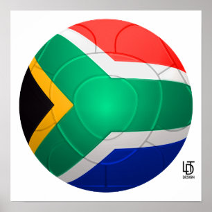 Poster Bafana Bafana - Football Afrique du Sud