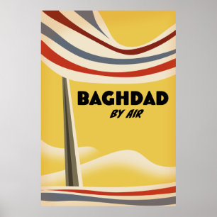 Poster Bagdad par avion