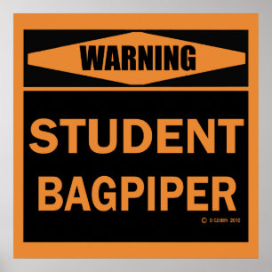 Poster Bagpiper étudiant