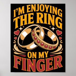 Poster Bague Au Doigt Futur Mari Épouse Mari