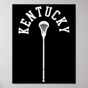 Poster Baguette de crosse verticale minimaliste Kentucky