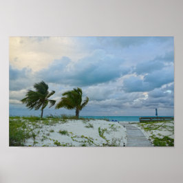 Poster Bahama Breezes au coucher du soleil, Treasure Cay