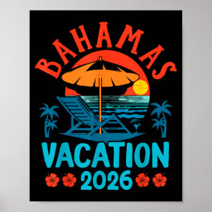 Poster Bahamas 2026 Vacances familiales Plage Ambiance es