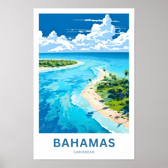 Poster Bahamas Caraïbes (Devant)