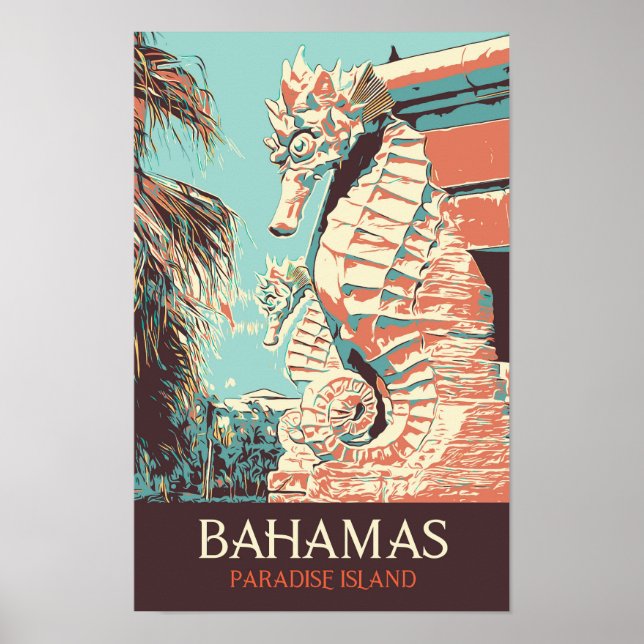 Poster Bahamas Paradise Island, Atlantis (Devant)